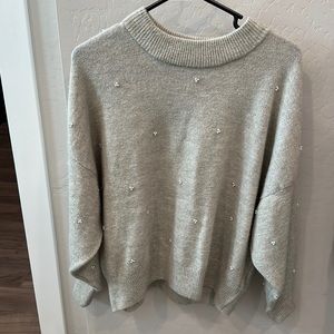 Pearl-detailed sweater